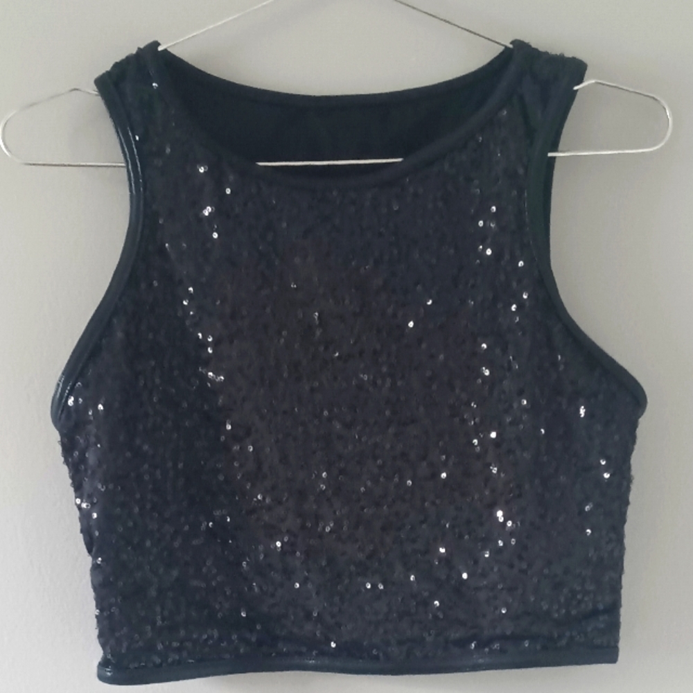 Sequin Haltertop